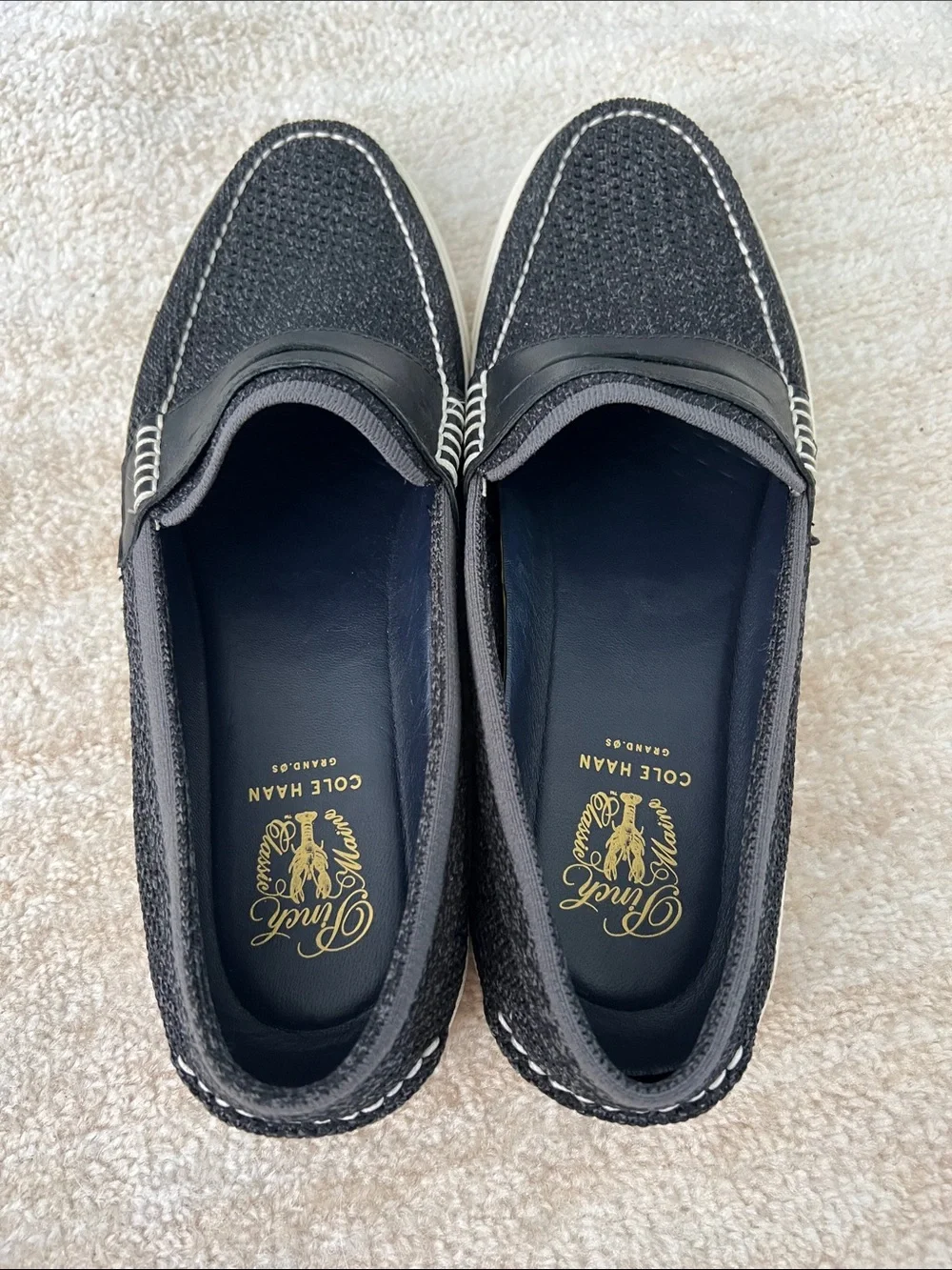 Cole Haan Black Pinch Weekender Lx Stitchlite Penny Loafer